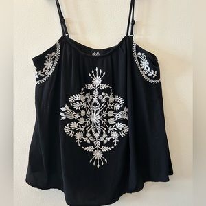 DOTTI spaghetti straps tank top